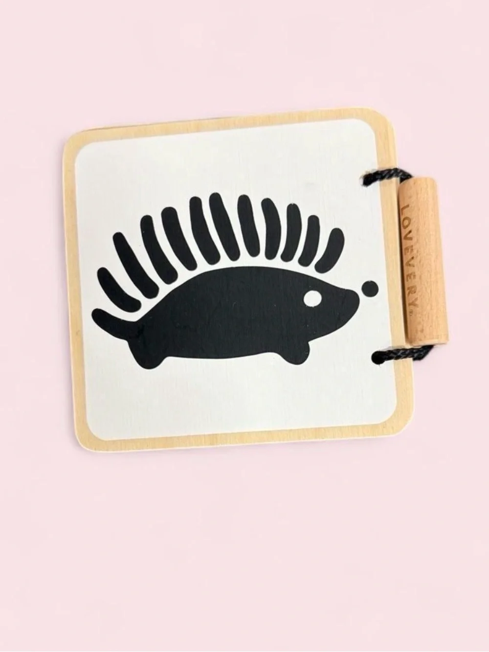 Lovevery High Contrast Animal Book wooden